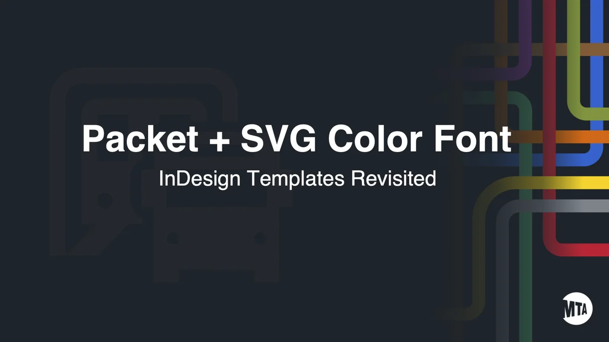 Packet + SVG Color Font — InDesign Templates